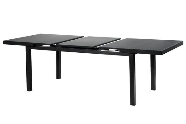 OUTFLEXX Premium Esstischgarnitur, OUTFLEXX® Anthrazit Matt, Alu/Textilene, Tisch 180/240x100cm, 4 Stapel-, 2 Multipositionssessel – Bild 7