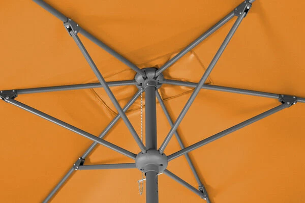 Schneider® SCHNEIDER Tunis Mittelstockschirm, Mandarine, Rechteckig, 270 X 150 Cm – Bild 7