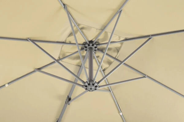 Schneider® SCHNEIDER Rhodos Junior Ampelschirm, Natur, Quadratisch, 270 X 270 Cm – Bild 6