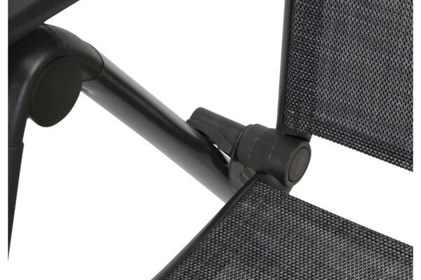 SIENA GARDEN Livorno Multipositionssessel, Anthrazit/silber-schwarz, Alu/Ranotex®, 68x63x110cm – Bild 8