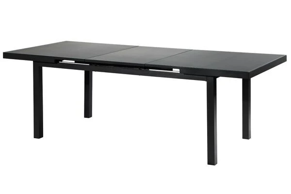 OUTFLEXX Premium Esstischgarnitur, OUTFLEXX® Anthrazit Matt, Alu/Textilene, Tisch 180/240x100cm, 4 Stapel-, 2 Multipositionssessel – Bild 8