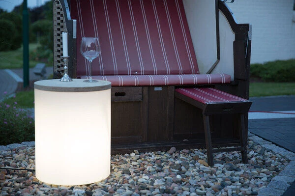 8-SEASONS Shining Drum Dekoleuchte, Weiß, Polyethylen, Outdoor – Bild 8