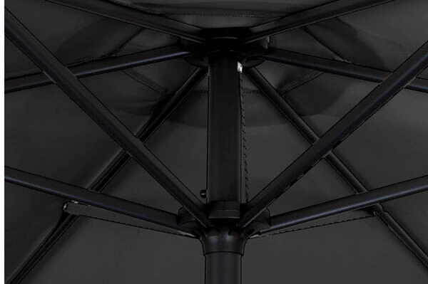 DOPPLER Basic Lift Neo Mittelstockschirm, Anthrazit, Alu/Polyester, Ø180 Cm, Mit Kurbel, Höhenverstellbar – Bild 7