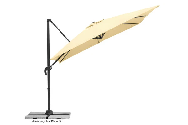 Schneider® SCHNEIDER Rhodos Junior Ampelschirm, Natur, Quadratisch, 270 X 270 Cm – Bild 3