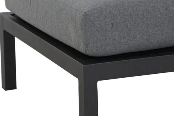 SIENA GARDEN Alvida Mittelmodul, Anthrazit/grau, Aluminium/Ranotex, Inkl. Polster – Bild 9
