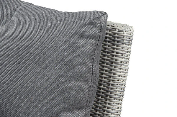 SIENA GARDEN Corido 2-Sitzer Sofa, Ice Grey, Alu / Gardino®-Geflecht, 136x83x88 Cm, Armlehne Links – Bild 9