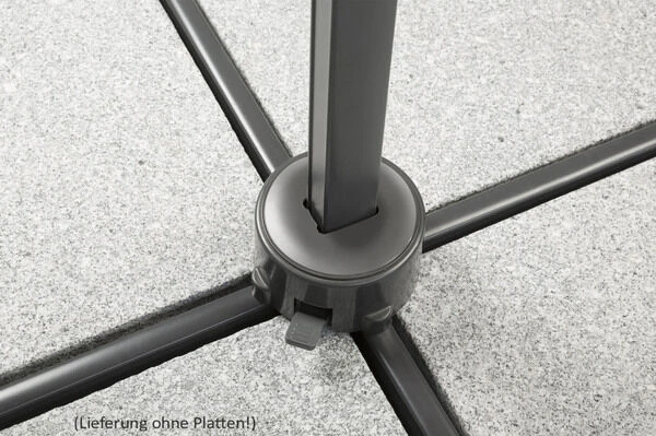 Schneider® SCHNEIDER Rhodos Junior Ampelschirm, Anthrazit, Rund, Ø 300 Cm – Bild 9