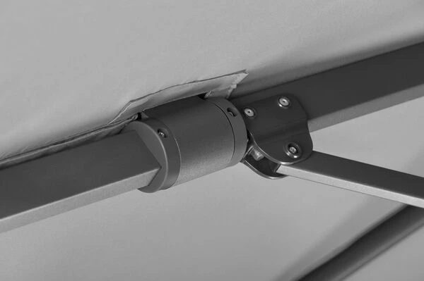 Schneider® SCHNEIDER Rhodos Twist Ampelschirm, Silbergrau, Quadratisch, 300 X 300 Cm – Bild 7