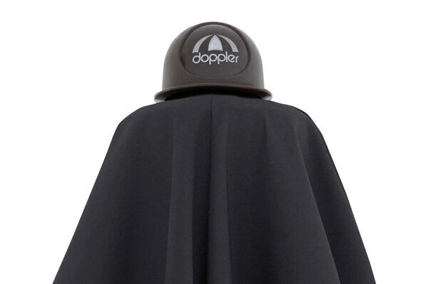 DOPPLER Alu Wood Pendelschirm, Anthrazit, Alu/Polyester, 300x220 Cm, Mit Kurbel, Holzoptik – Bild 7